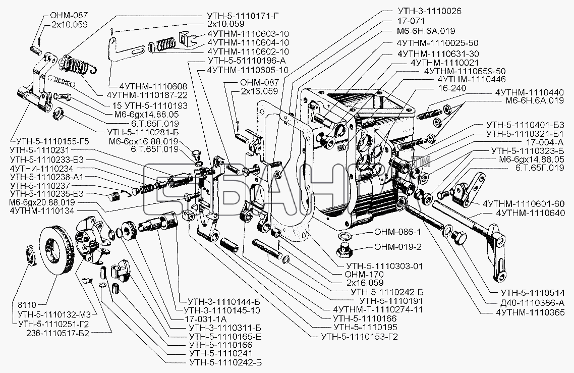 ЗИЛ ЗИЛ-5301 (2006) Схема Регулятор топливного насоса высокого